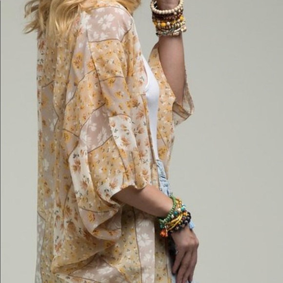 🆕Moroccan boho floral print cocoon cardigan - Picture 5 of 7